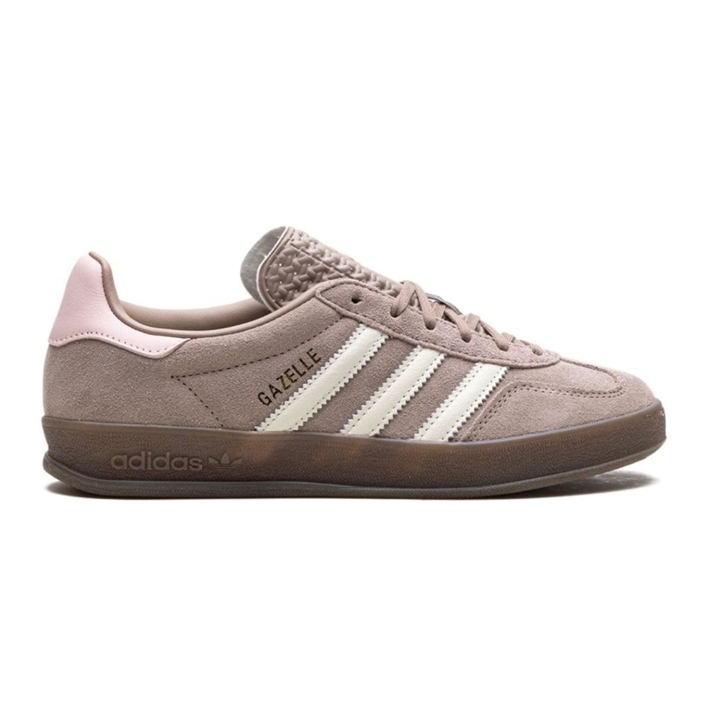 adidas Originals Gazelle Pink and Brown Athletic Shoes